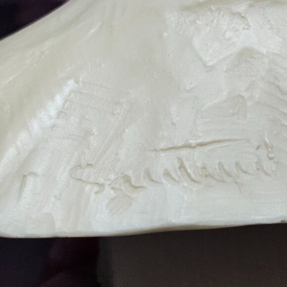 A. Santini Bust of Pope John Paul II on a Wood Base - Picture 12 of 13